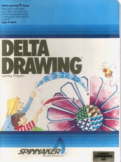 Delta Drawing box art for Commodore 64